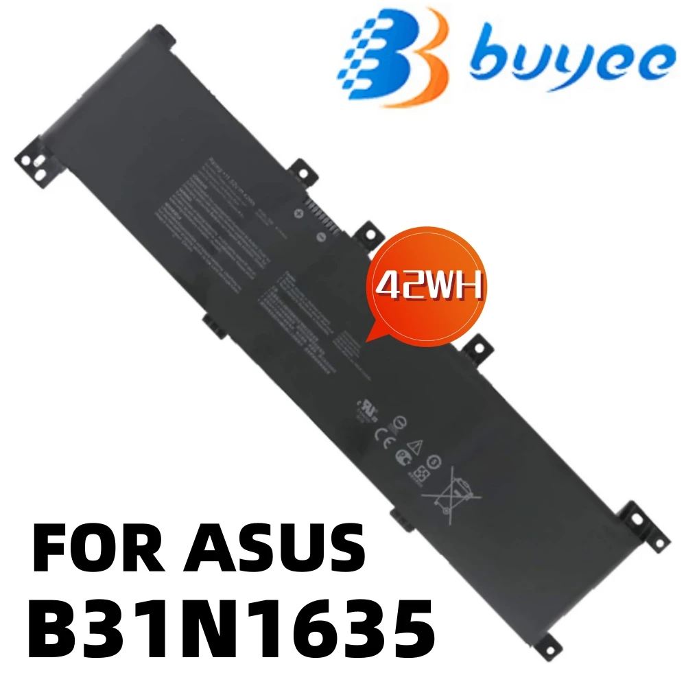 

Новый B31N1635 Аккумулятор для ноутбука Asus VivoBook Pro X705UA N705UN X705UV X705NA X705NC R702UB Series Notebook 11,52 V 42Wh/3553mAh