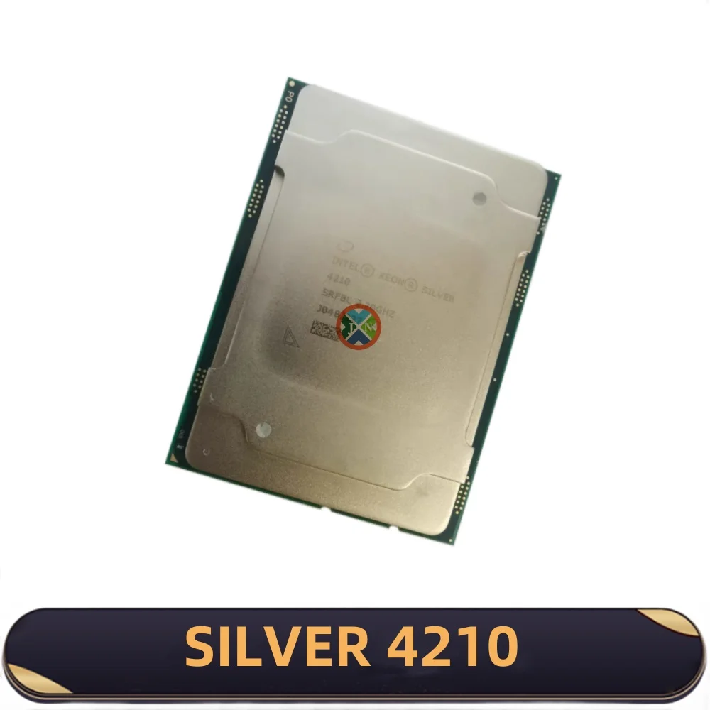 Intel Xeon Silver 4210 CPU 3.50GHz 8-Cores 16-Threads 13.75MB 85W DDR4 LGA3647 For C621 server motherboard Silver4210
