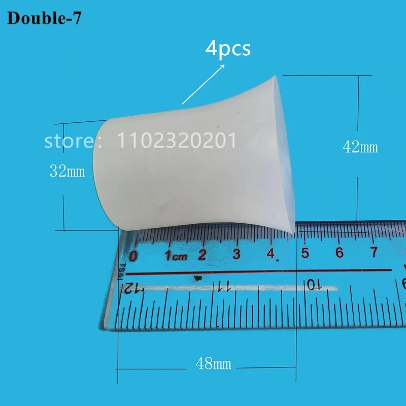 4 PCS Trumpet-shaped Silicone Sealing Rings Strip Rubber Sleeve Accessory For Stirring Shaft Ice Cream Maker Parts