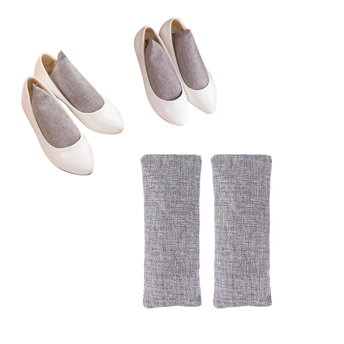 

10pcs 100G Bamboo Charcoal Shoe Deodorizer Bags Odor Absorber For Car Fridge Pet Areas Air Purification Package Activated