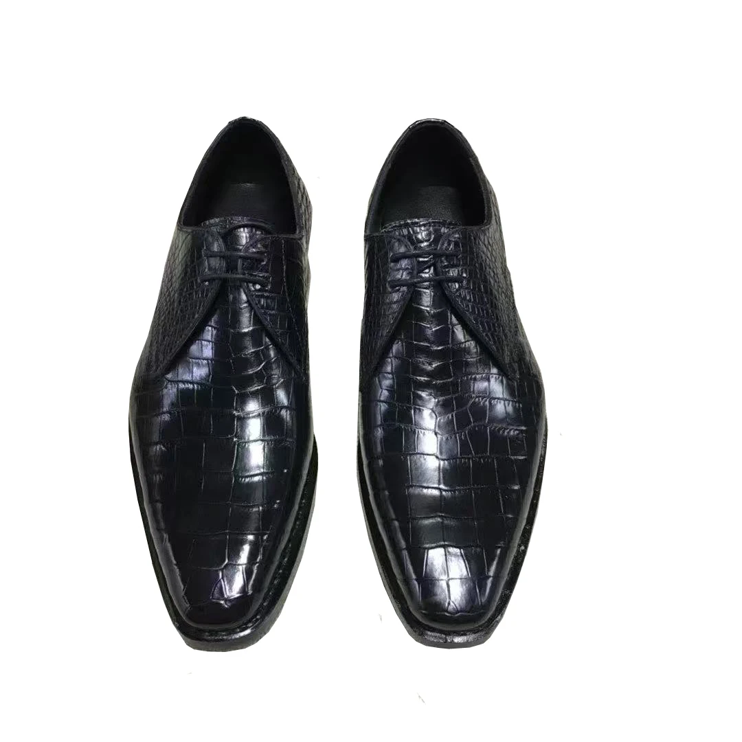 

yingshang new men formal shoes male crocodile skin wedding fashion leisure business office men shoes