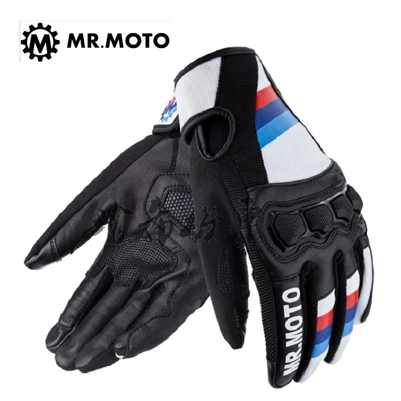 Мужские летние дышащие перчатки для мотокросса на мотоцикле с сенсорным экраном, перчатки для гонок на мотоциклах, защита от борьбы с защитой от борьбы Мужские летние дышащие перчатки для мотокросса на мотоцикле с сенсорным экраном, перчатки для гонок на мотоциклах, защита от борьбы с защитой от борьбы
