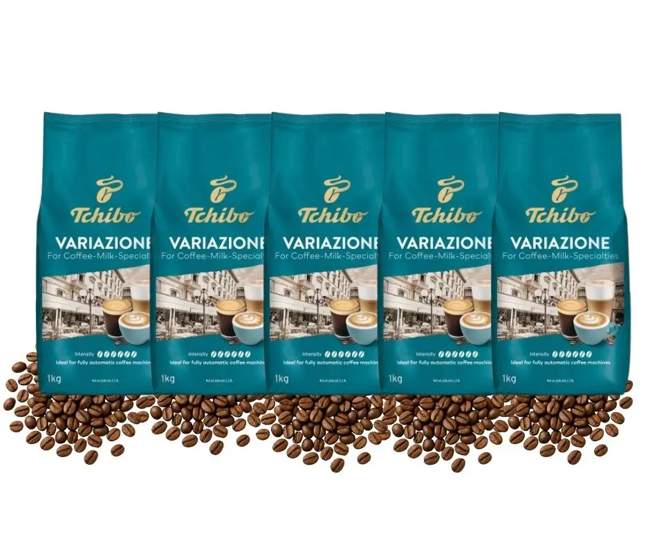 Tchibo Kawa Ziarnista Variazione zestaw 5x1kg