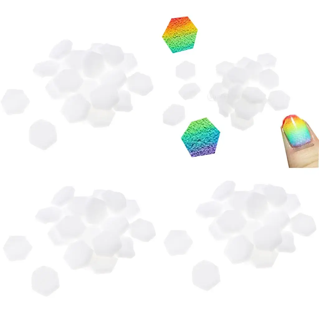 Nail Polish Transfer Template Gradient Stamping Sponge for Real Nail Polish Strips and Stickers