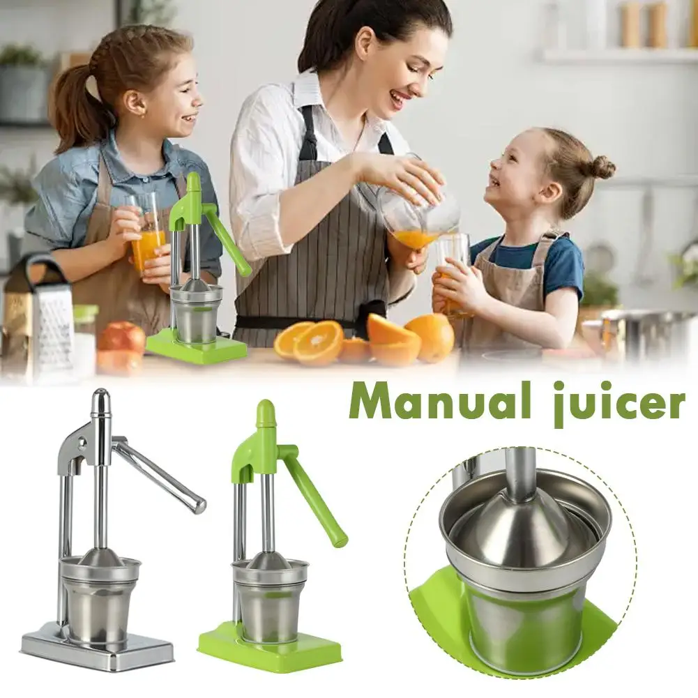 

Stainless Steel Manual Citrus Juicer Press Machine For Home Kitchen Bar Orange Lemon Grapefruit Grade Hand Operated Juice Tools