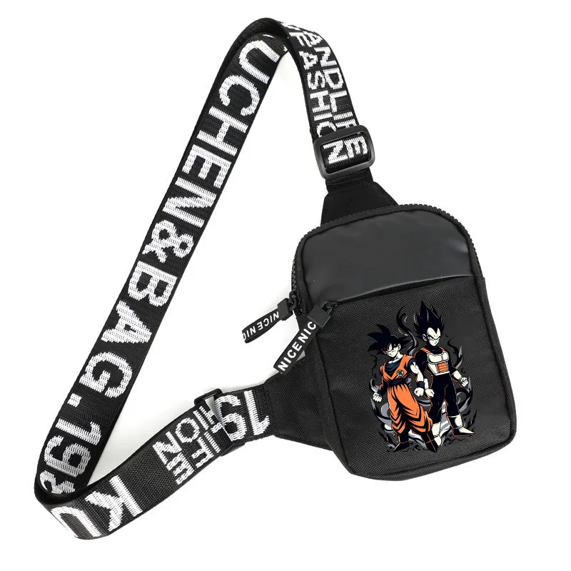 Dragons Ball Shoulder Bag Sports Casual Lightweight Portable Hiking Bags Goku Cartoon Anime Printed Men Crossbody Packet Gift