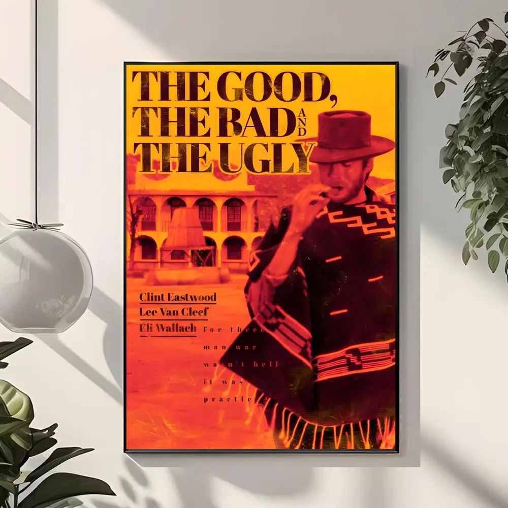 Western Movie T-The Good The Bad and The Ugly Poster  Classic Home Interior Design & Modern Wall Decor Art Collection
