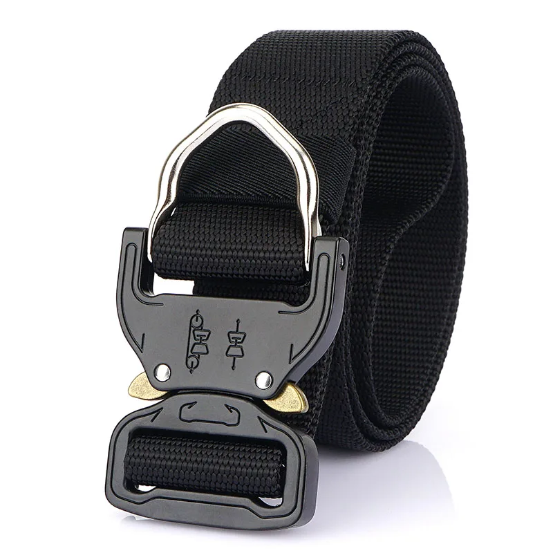TUSHI Neue Taktische Gürtel Gewebt Langlebig Automatische Schnalle Männer Gürtel Armee Outdoor Jagd Multifunktionale Nylon Gürtel Mann Hosen Gürtel – Detail 12