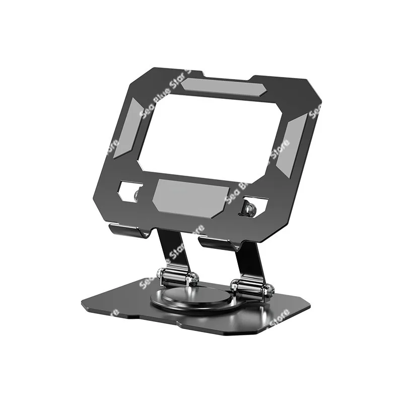 All-metal aluminum alloy rotatable mobile phone holder, desktop foldable mobile phone tablet holder