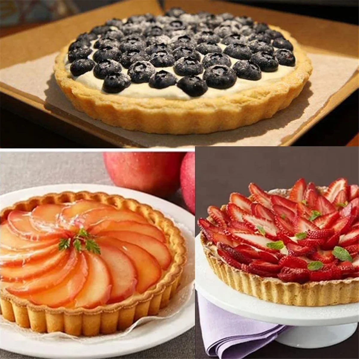 2025+ بيتزا عموم جولة الدانتيل قالب الكعكة المعجنات مقلاة خبز الخبز سهلة Demoulding مقلاة خبز أدوات المطبخ