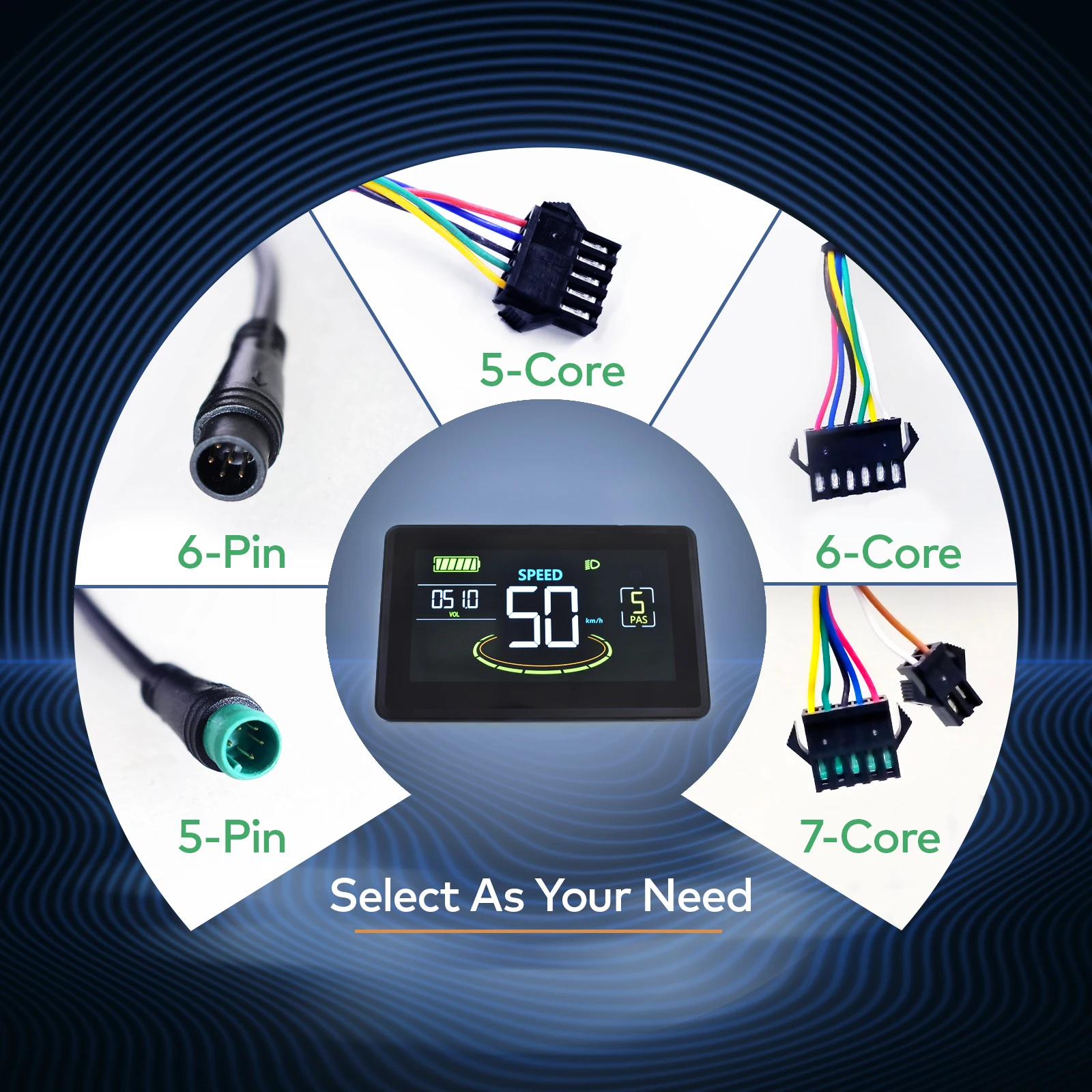 [Haytrix-US] Electric Scooter Bike Computer Scooter Accessories Bicycle Display Lcd Screen Bike Bicycle Speedometer