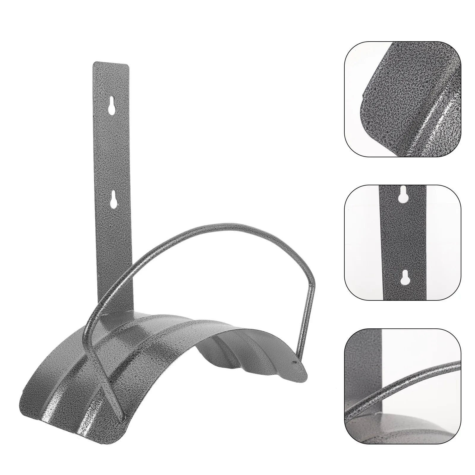 

Heavy Duty Iron Hose Hanger Wall Mounted Garden Hose Holder for Outdoor Storage Easy Install on Fence Wall Or Faucet