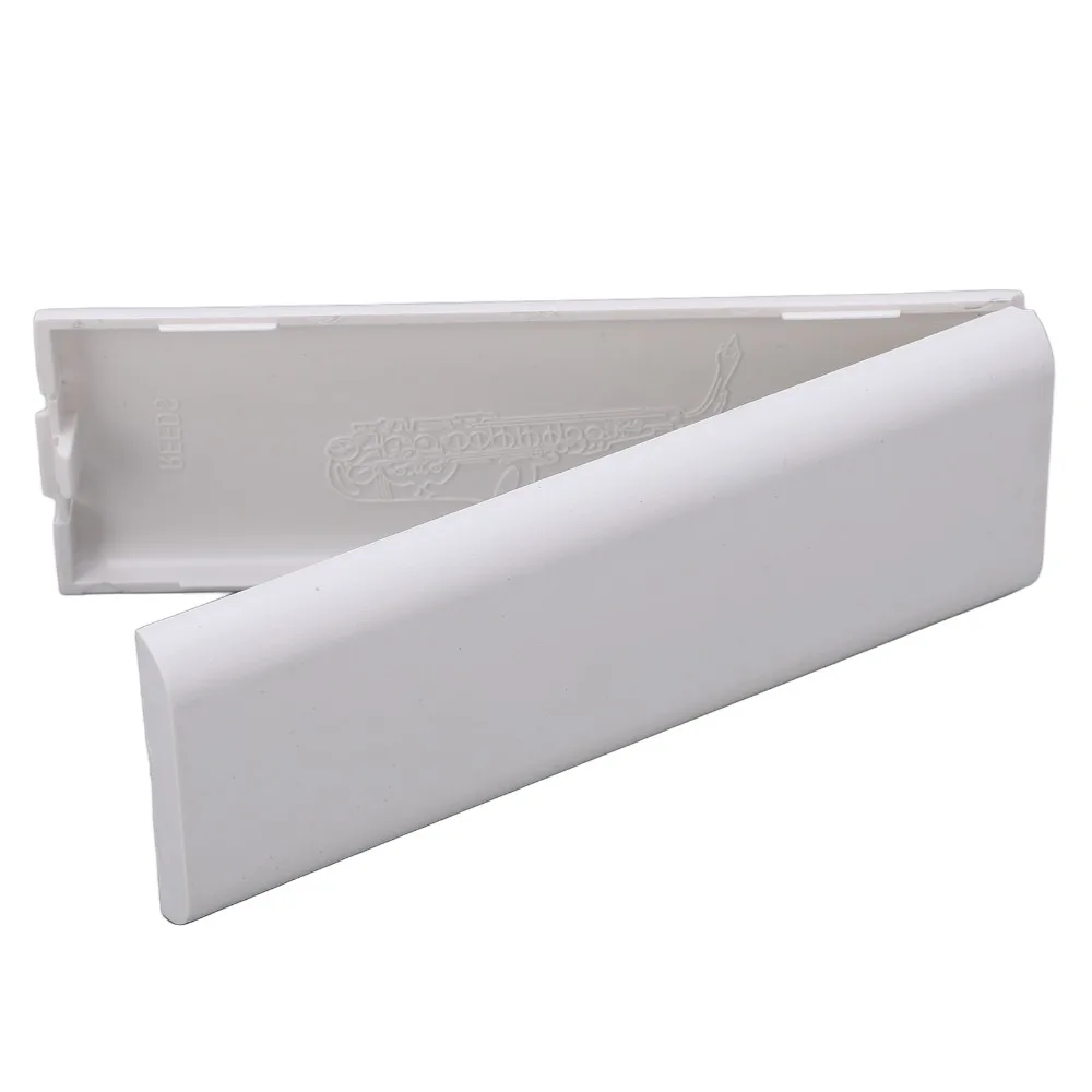 Premium ABS Saxophone Reed Case White Single Reed Case Instrument Reed Holder For Saxophone Reed