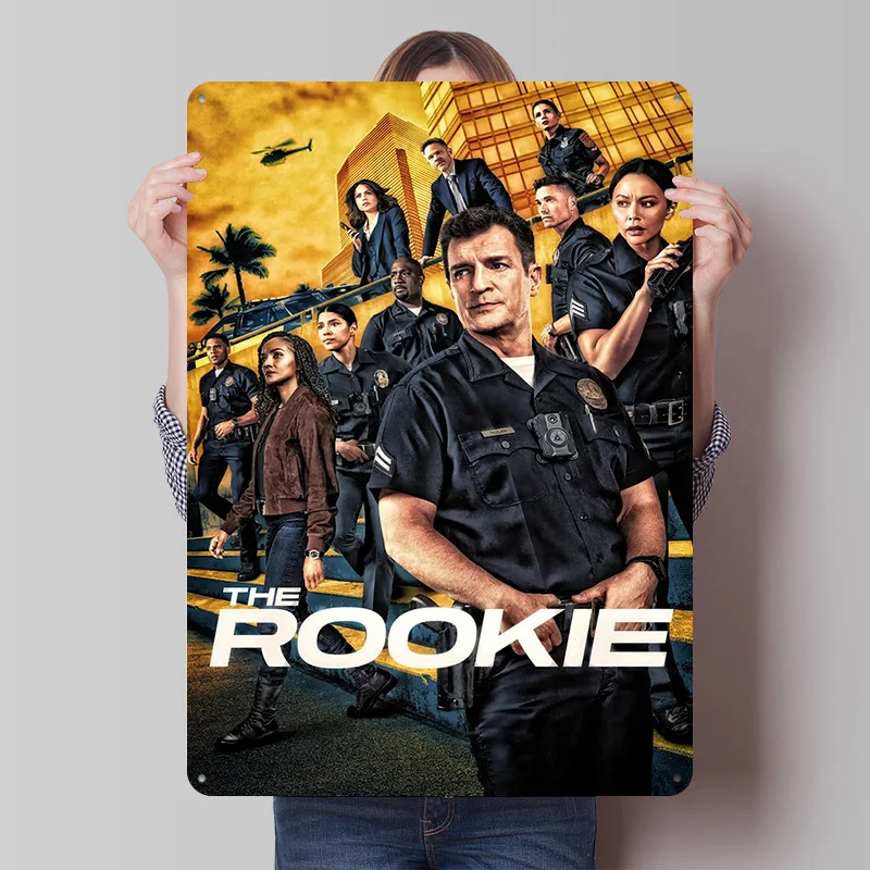 The Rookie TV Series Metal Poster Customized Wall Art Retro Vintage Metal Tin Signs for Custom Plate House Bar Accessories Room
