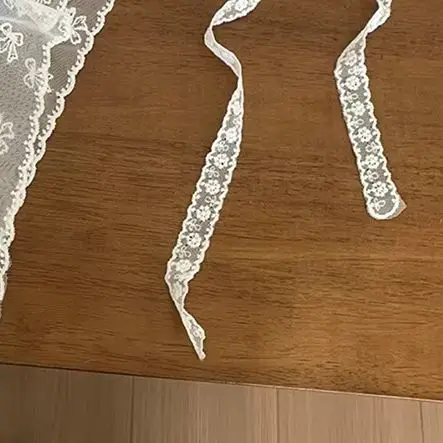

Triangle Short Skirt Half Skirt Butt Curtain Skirt Lace Trim Small Apron Soft Lace Stacked Ins Style Korean Spring Headscarf