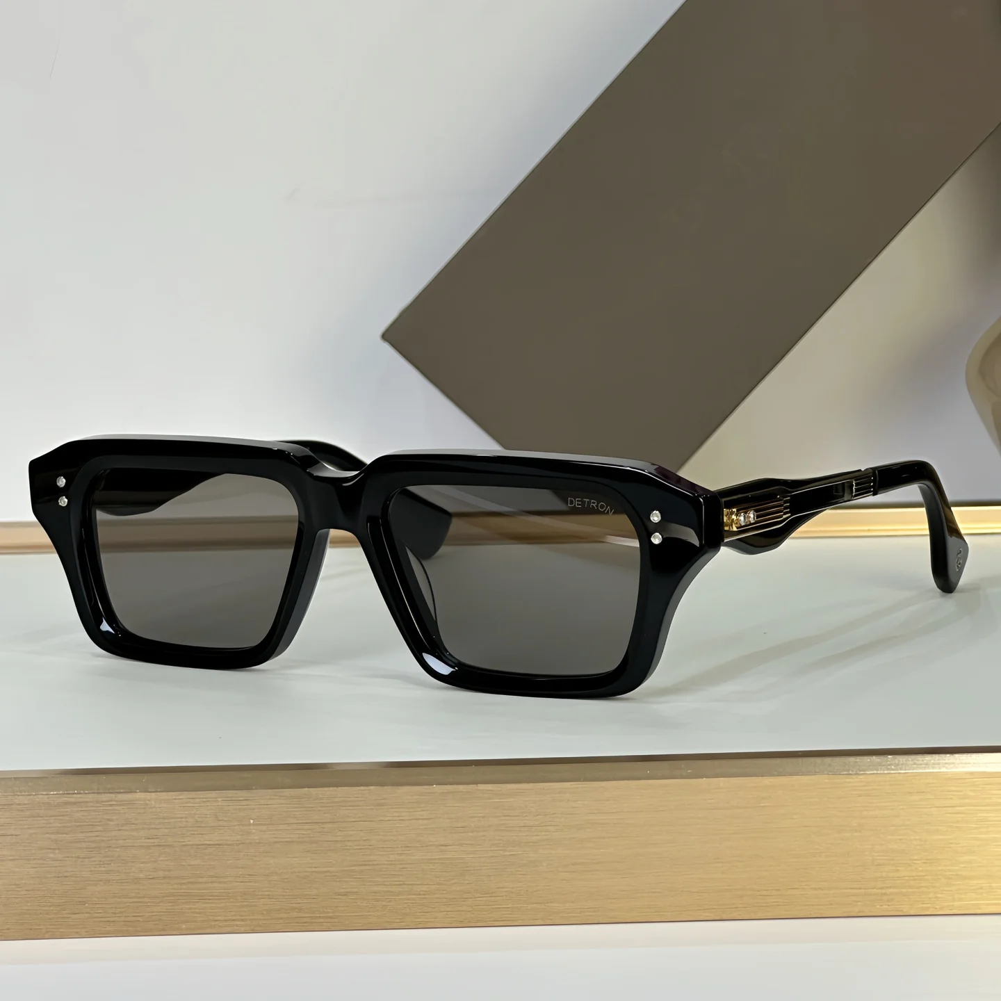 ADITA DETRON 459S MAAT 52-17-14 Topkwaliteit zonnebril voor heren Titanium stijl Fashion Design zonnebril voor dames met doos