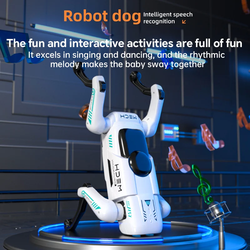 หุ่นยนต์สุนัขอัจฉริยะ AI สนทนาด้วยเสียง ควบคุมระยะไกล ตั้งโปรแกรมได้ ของเล่นเด็กผู้ชาย ของขวัญใหม่ ของเล่นเด็ก