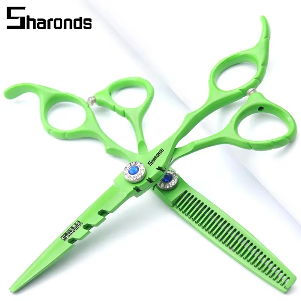 

SHARONDS 6 Inch Hair Clippers 440C Japanese Steel Professional Hairstylist Hair Clipper Set Barber Shears Hair Cutting Tools