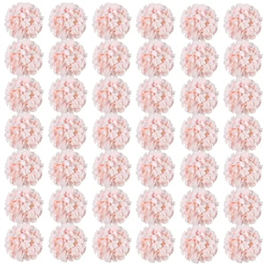 

64pcs Hydrangea Artificial Flowers, Silk Hydrangea Heads with Stems, Hydrangea Flowers for DIY Wedding Centerpiece Baby Shower