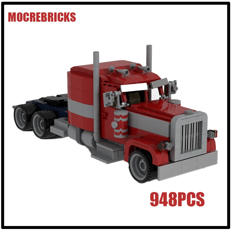 Old Style Truck Series Off Road Vehicle With Sleeper MOC Building Blocks Model Originality Bricks Toys Children's Birthday Gifts