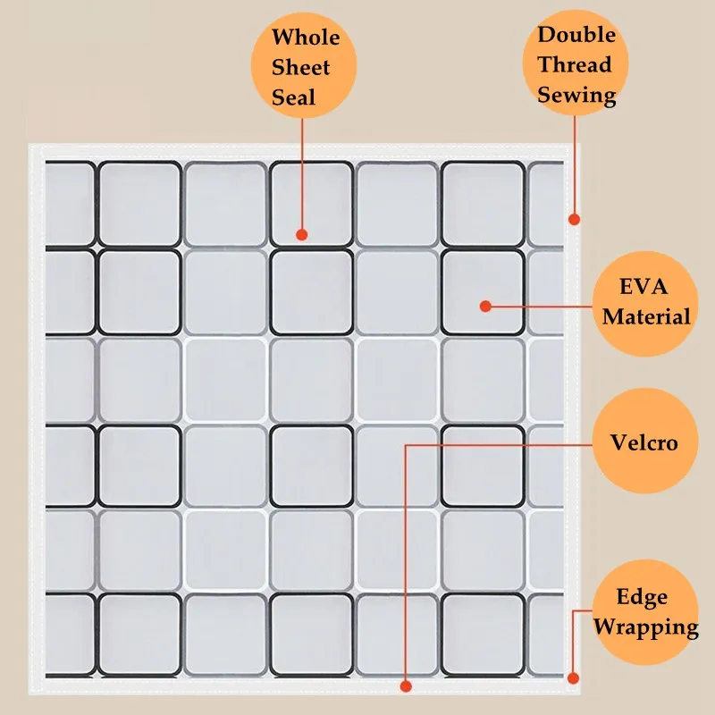 Winter Window Shrink Heat Insulation Film Indoor Windproof Warm Energy Saving Translucent Square Lattice Insulation Curtain