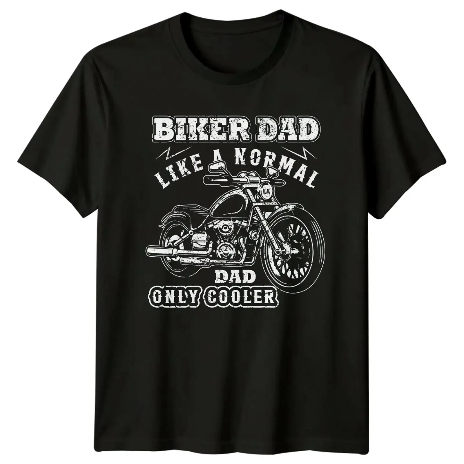 Biker Dad Like A Normal Only Cooler Motorrad Herren T Shirt Damen vintage Washed Stretched Comfortable Unisex Breathable