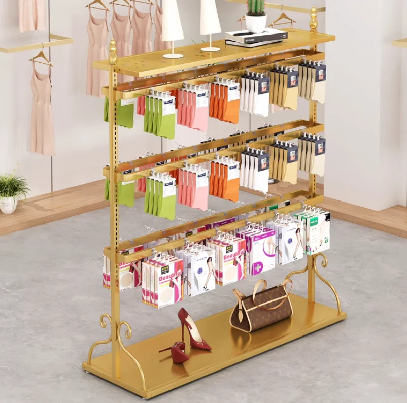 

Double sided sock rack display rack, multi-layer underwear box hanging rack, mobile phone case accessory display rack
