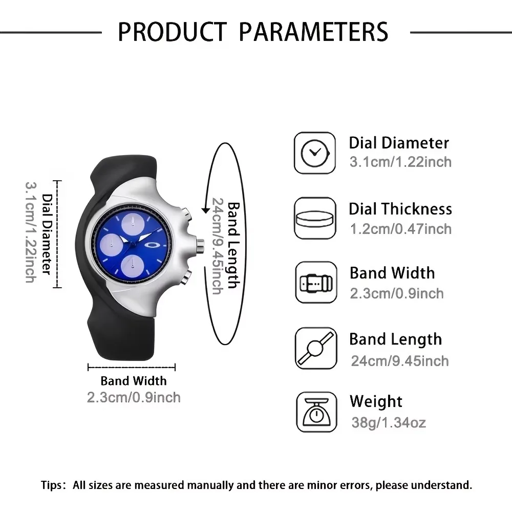 3pc Luxury Quartz Watch Set for Men, Trendy Style