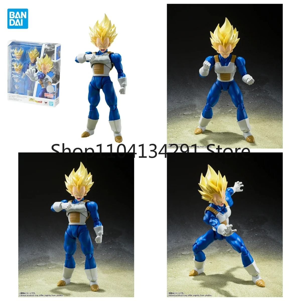 

Original Authentic Bandai SHF Dragon Ball Z Super Saiyan Vegeta Awakened Super Saiyan Blood Reprint in Stock Birthday Gift Toy