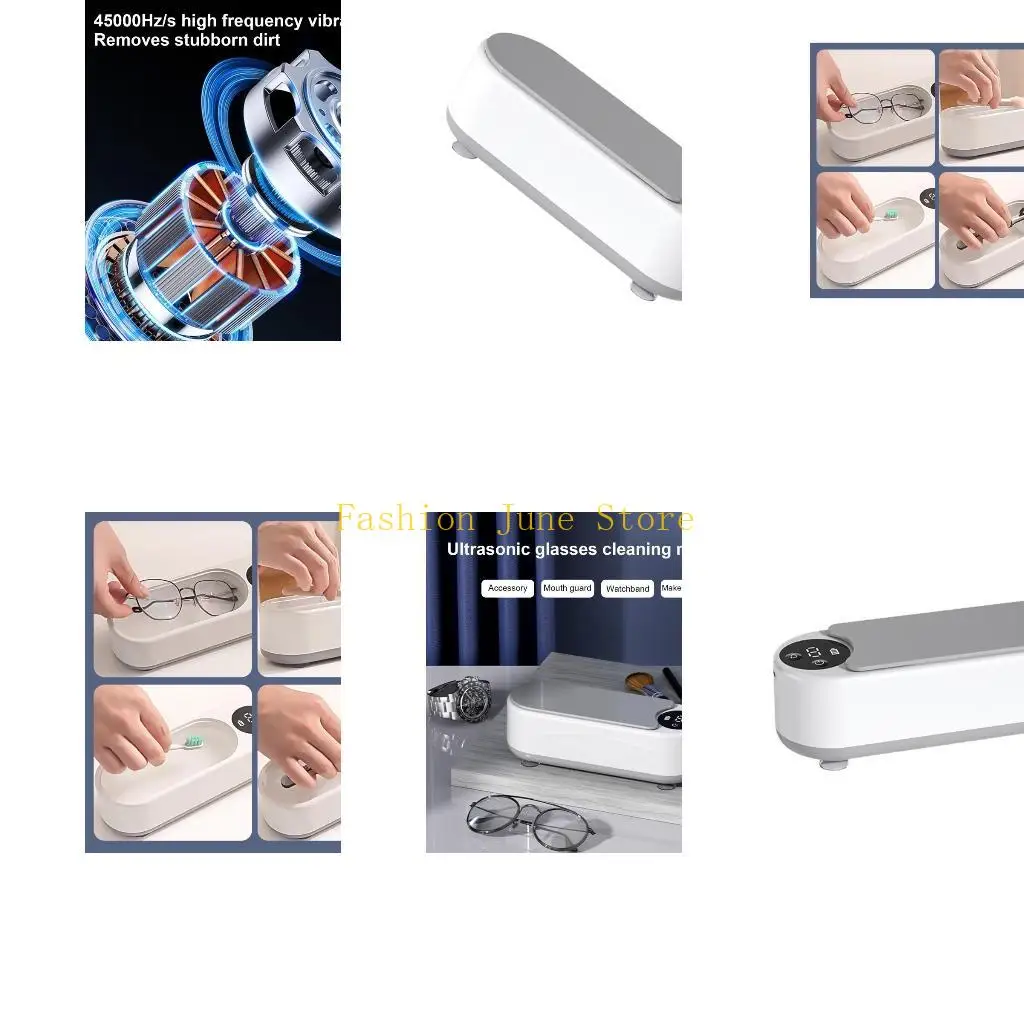 N5KA Sturdy Ultrasonic Cleaner for Jewelry Eyeglasses Watch Cleaner Home Accessory
