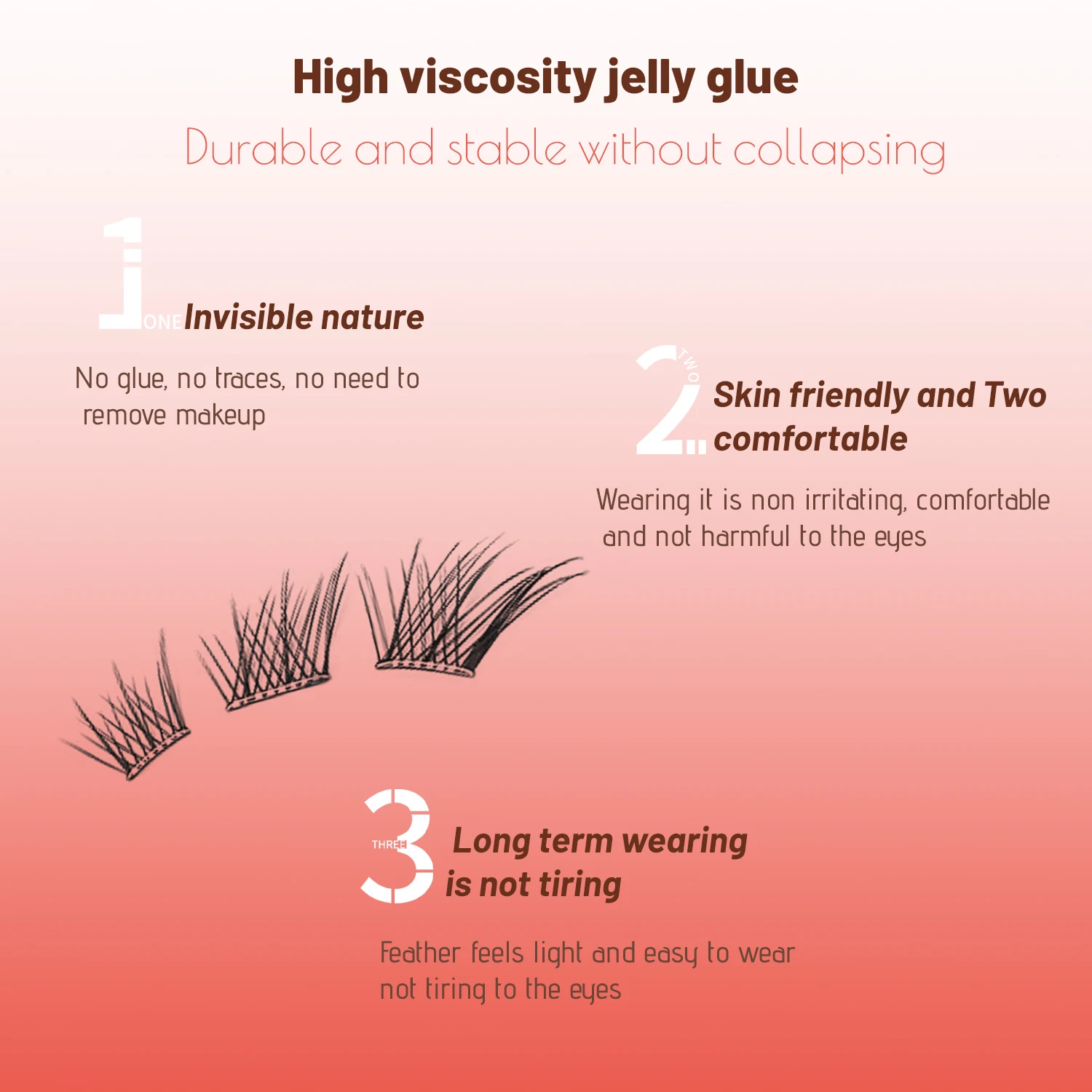 ขนตาปลอมแบบติดเอง ชุดต่อขนตา ทรง C แบบธรรมชาติ 60 ชิ้น ขนตาแบบติดกาวสำเร็จรูป ขนาด 9-13 มม. ไม่ต้องใช้กาว ขนตาแบบเส้นต่อเส้น