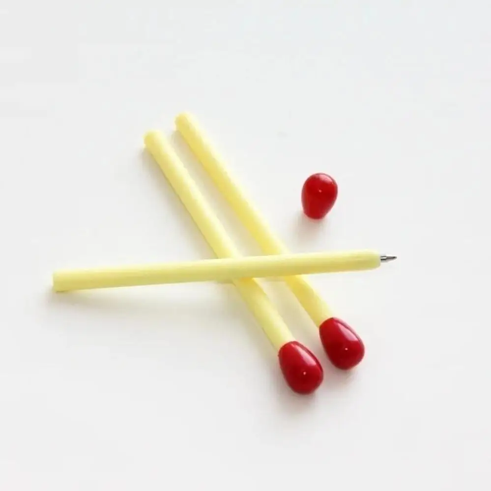 10 Pcs/set Funny Matches Shaped Ballpoint Pens Creative Ballpoint Pens Student School Education Supplies