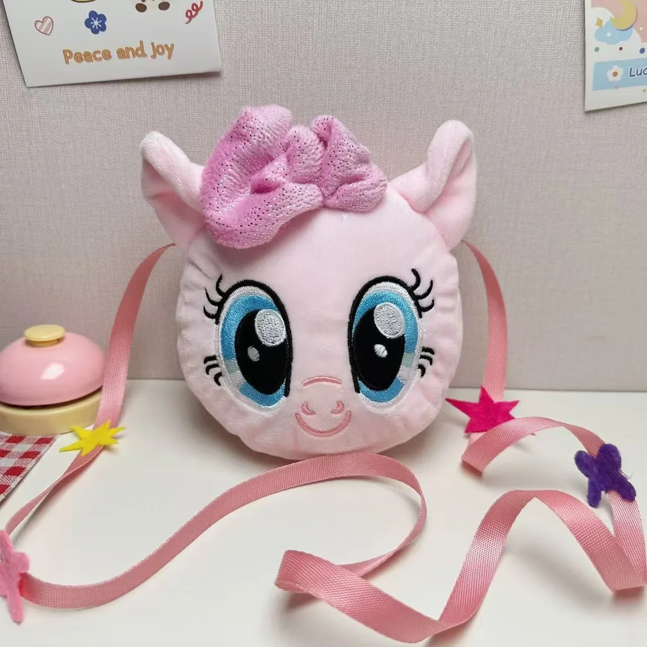Petit poney arc-en-ciel Dash sac à bandoulière mignon en peluche licorne sac à main pour filles enfants cadeau anniversaire fête de noël accessoire
