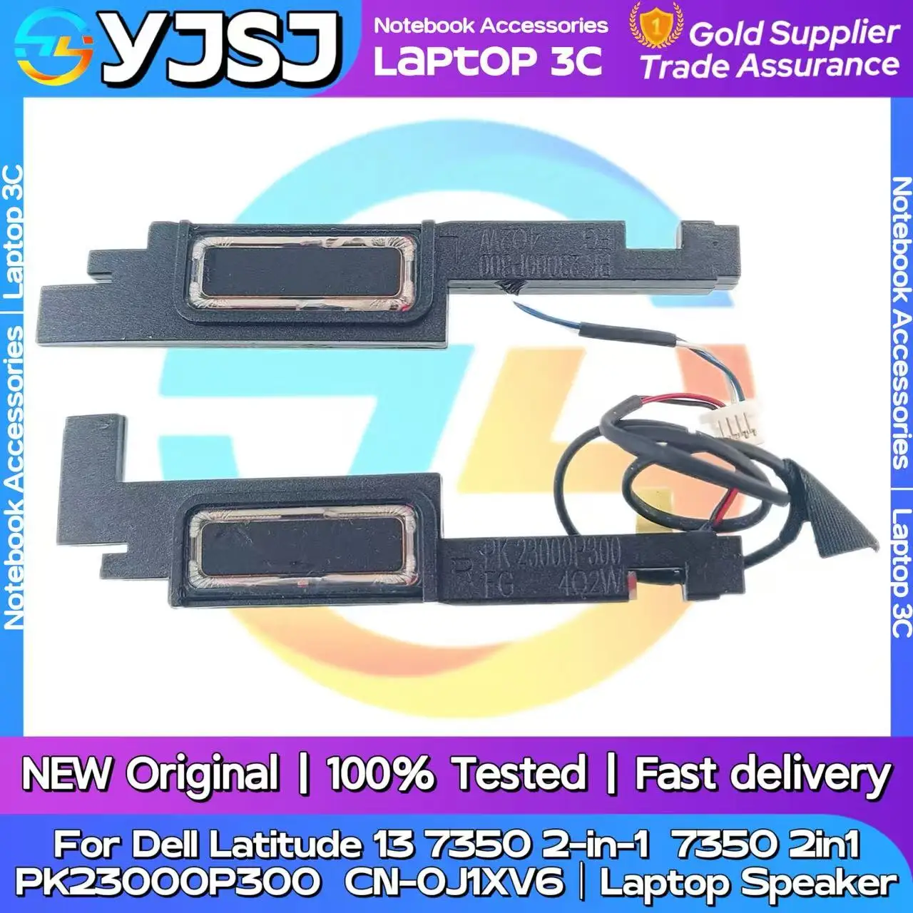 

Новый оригинальный аудиодинамик для ноутбука Dell Latitude 13 7350 2-в-1 PK23000P300 CN-0J1XV6, встроенный динамик, аудиосистема