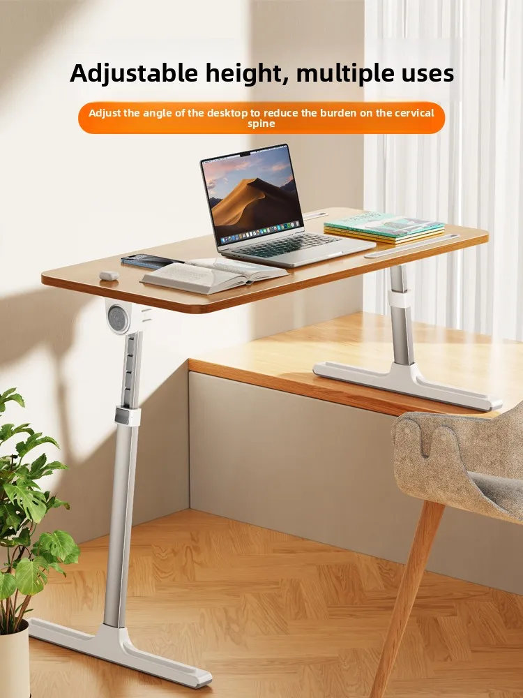 Adjustable Laptop Bed Table Foldable Wooden Tray Desk for Sofa Bedroom Study Office