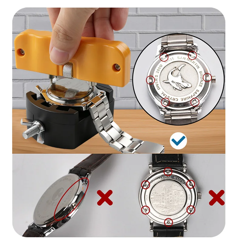 1PC Adjustable Watch Case Opener 16-70mm Two-Claw Back Cover Remover Wrench Watch Battery Change Repair Watchmaker Tool