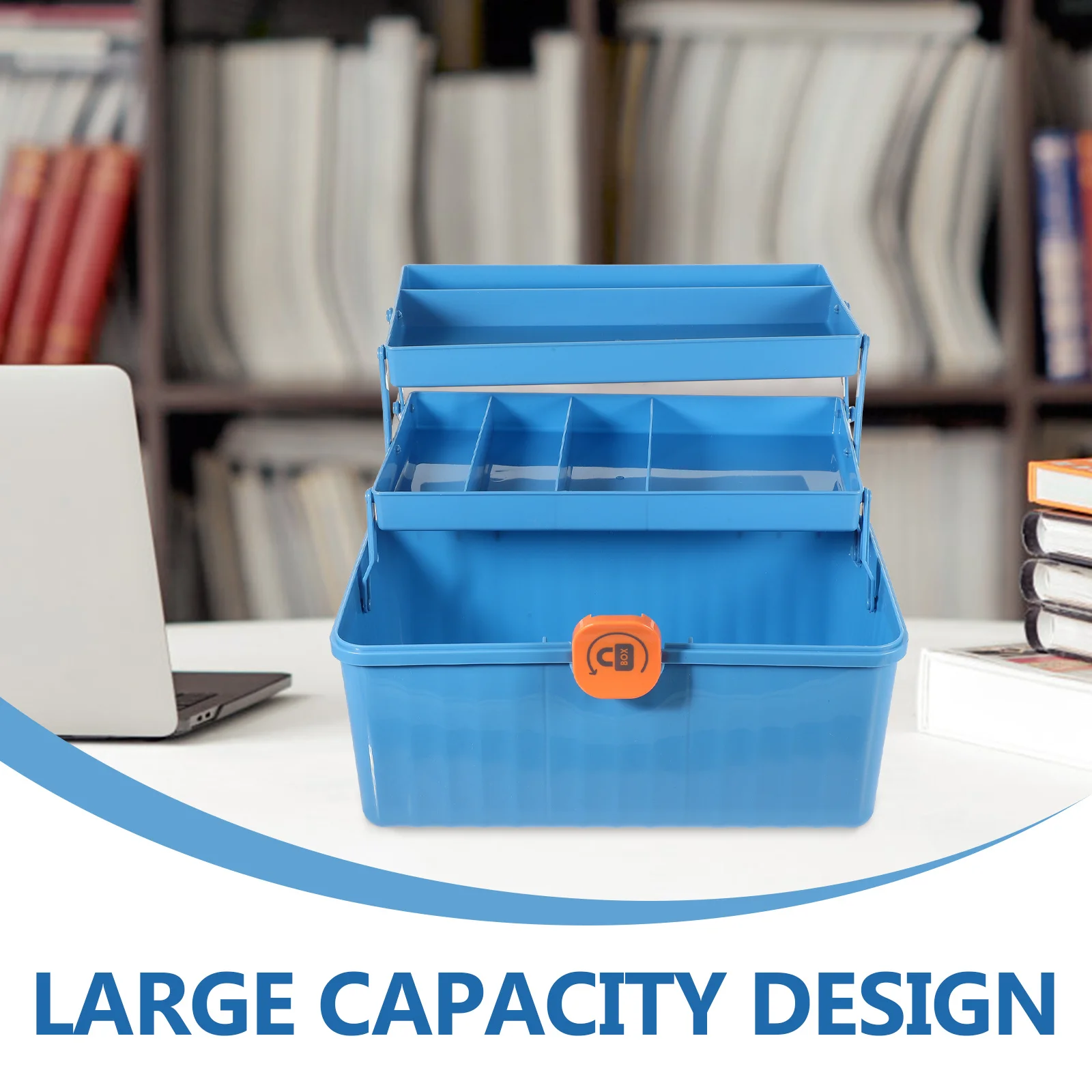 First Aid Storage Box Household Medicine Container Reusable Plastic Case for Pills Cosmetics Accessories Multi-Purpose