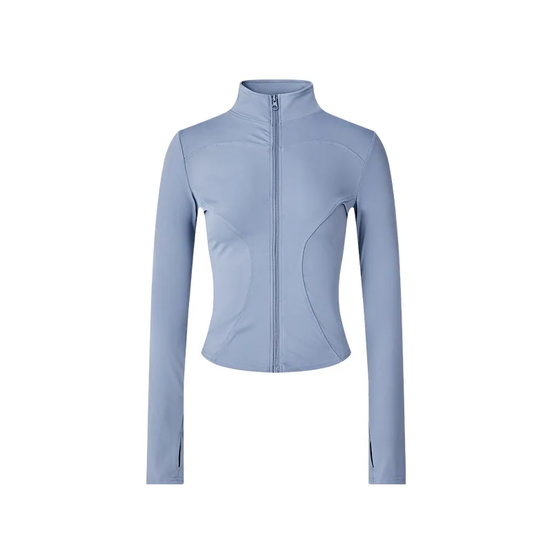 

Ветрозащитная куртка для фитнеса, спортивная одежда для йоги, верхняя одежда для бега с длинными рукавами для похудения для женщин, элитная спортивная одежда