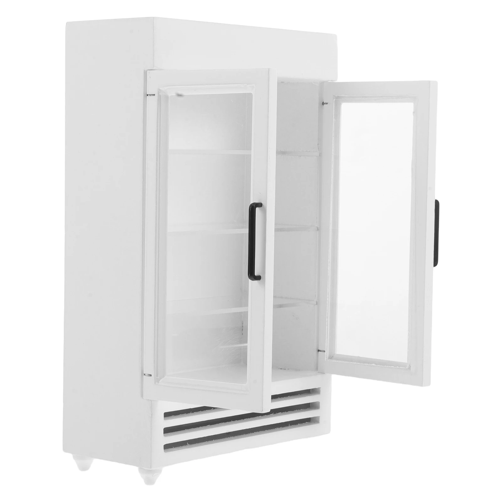 Maison Micro scène réfrigérateur jouets ornements meubles bois maison de poupée réfrigérateur cuisine Miniatures décor