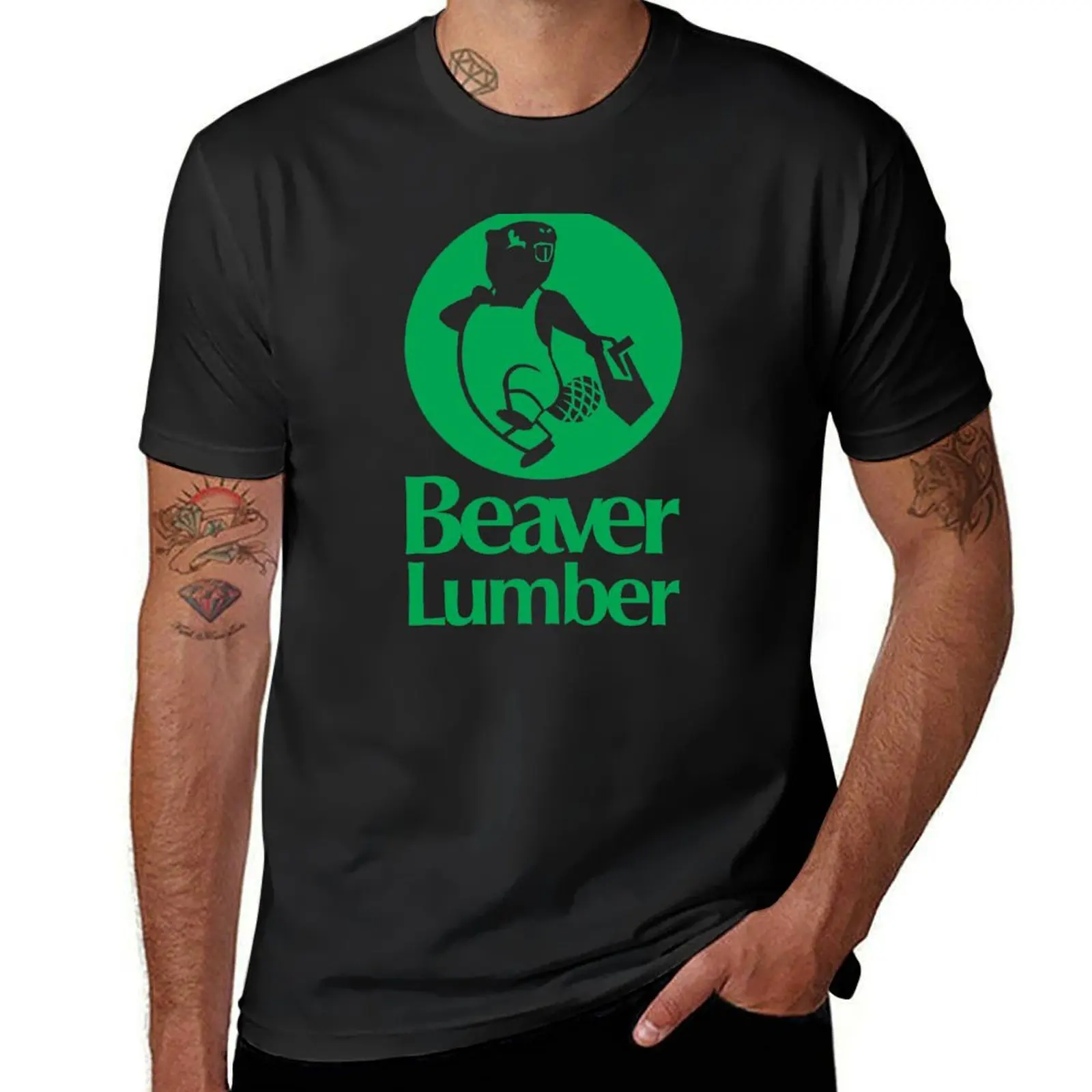 Beaver Lumber (green) T-Shirt tops quick-drying customizeds Men's t shirts