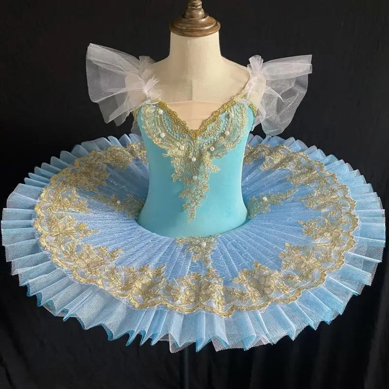 

Wholesale tutu cygnet dance costume, cute and sweet competition costume gauze skirt suspender costume