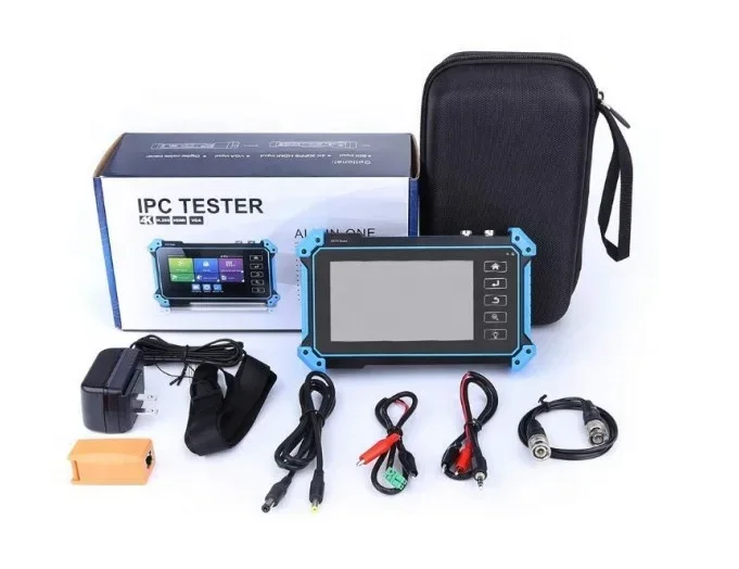 Offre spéciale testeur de caméra de vidéosurveillance testeur ipc 5 pouces 4k tout en un IPC5100plus avec sortie DC12V/testeur de vidéosurveillance POE et traqueur de fil