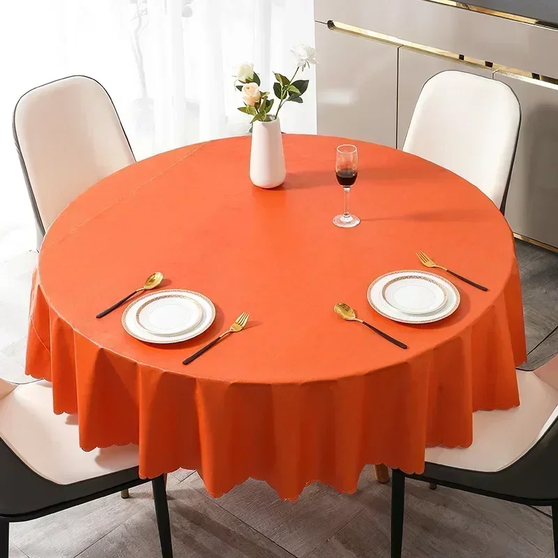 

2024 Simple tablecloth style waterproof oil table cloth home living room skyblue