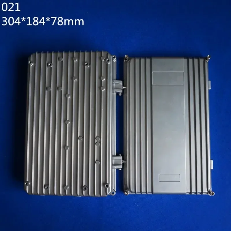 304x184x78mm Diy Aluminium Electronics Enclosure Amplifier Die Cast Aluminum Case IP67 Signal Project Housing Box Base Station