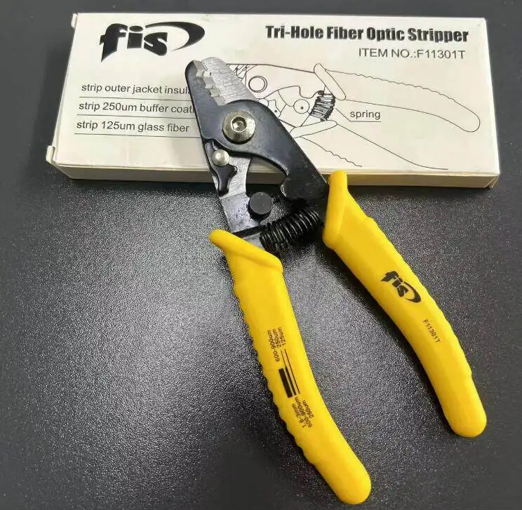 

Клещи для зачистки оптоволокна FTTH F11301T Miller, трехдырочные стрипперы для оптоволокна, стрипперы для зачистки проводов Miller