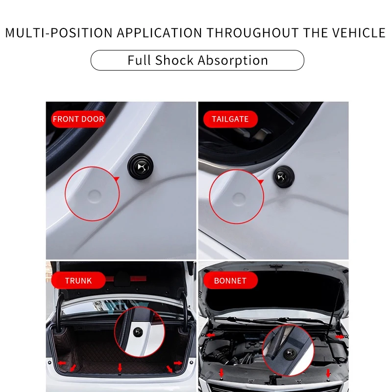 4/8/12pcs Car Door Closing Shock Absorber Cushion For DS SPIRIT DS3 DS4 DS4S DS5 5LS DS6 DS7 DS9 WILD RUBIS E-Tense DIVINEDS