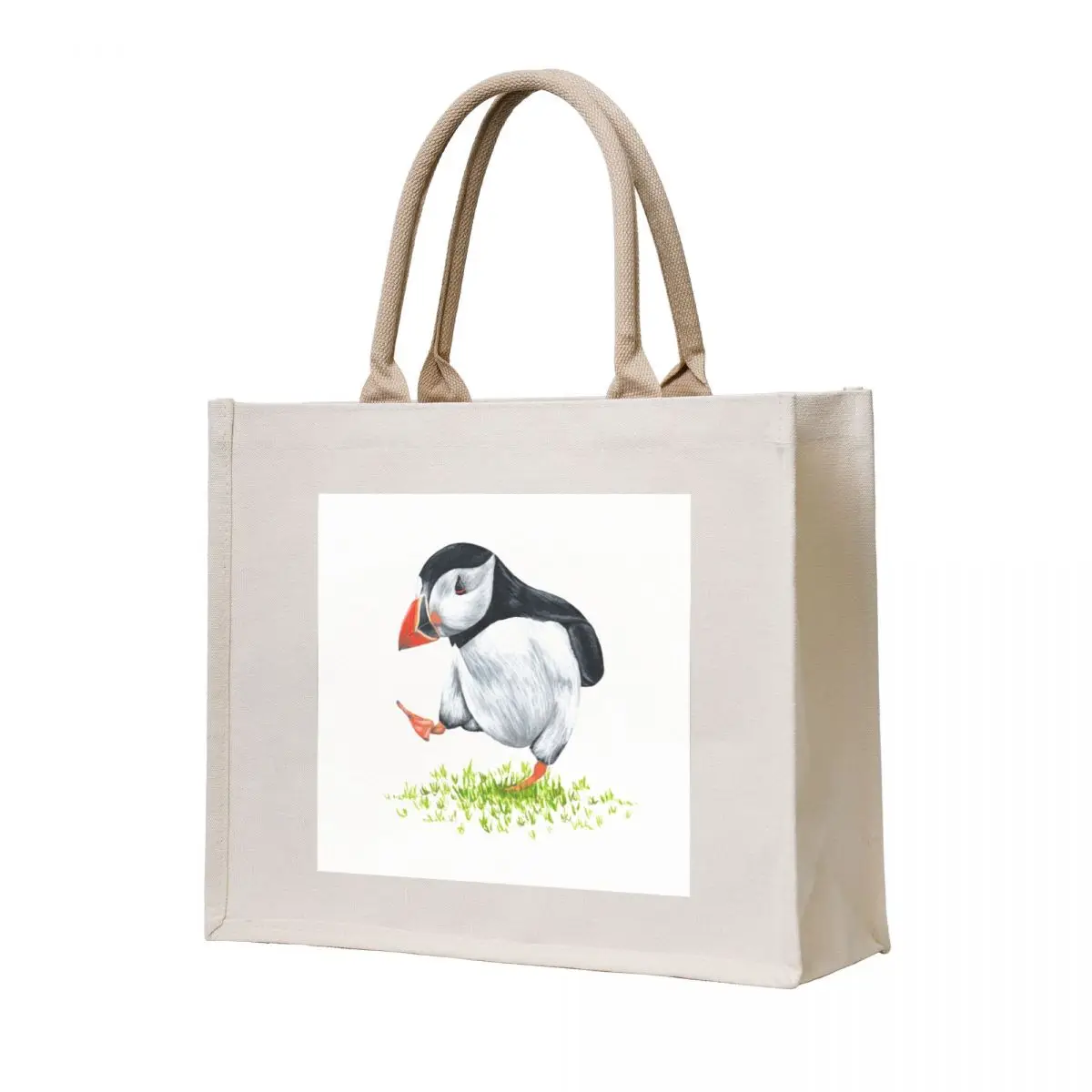 

Dancing Puffin Tote Bag large tote bag Women's shopping bag tote custom