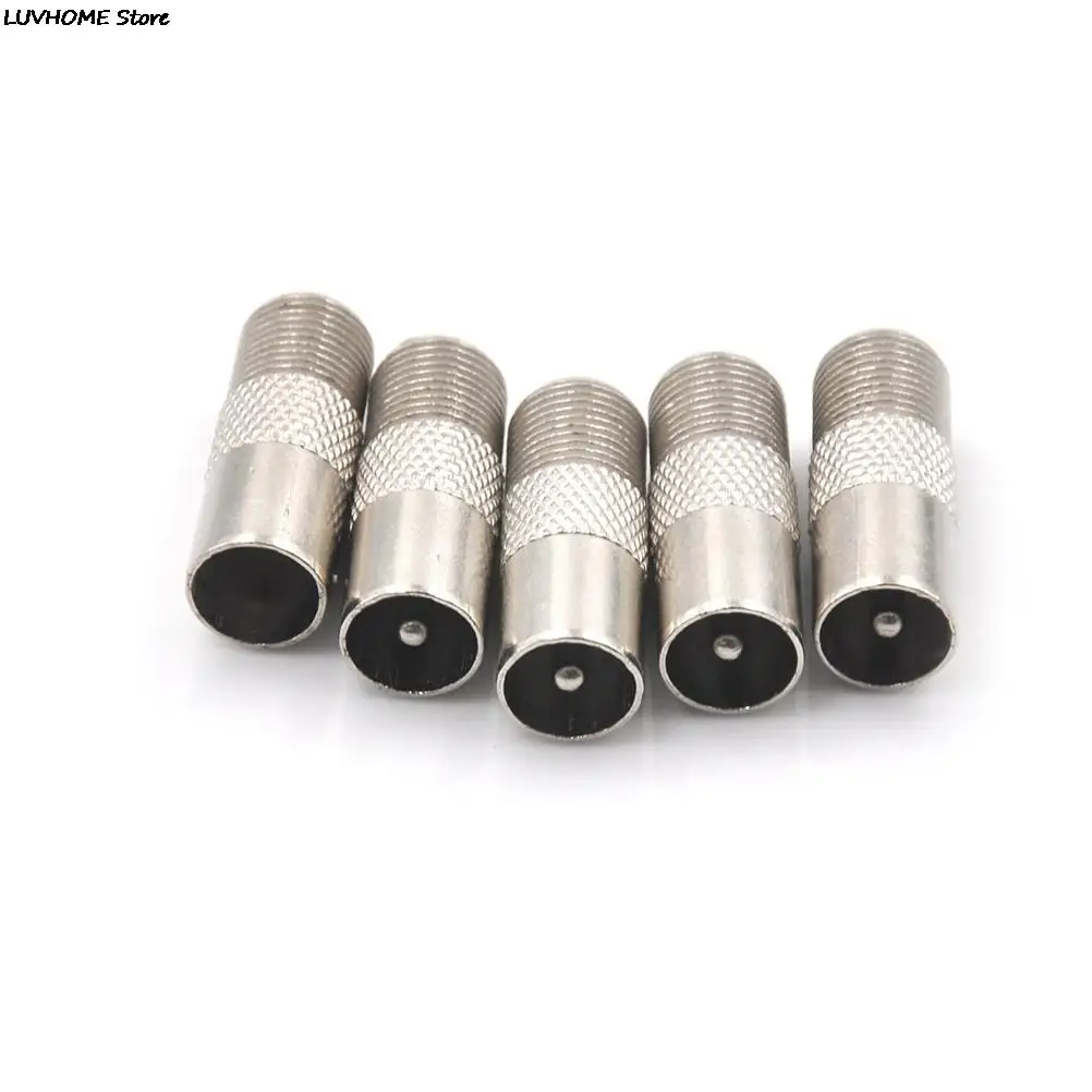 5/10Pcs Stb Quick Plug Rf Coax F Female Naar Rf Mannelijke Connector Tv Antenne Coaxiale Connector F connector Tv Coax Plug Drop Ship