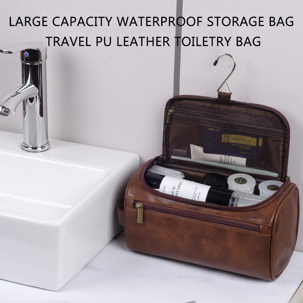 china men travel toiletry bag Carrywell (Not Made In China) For Men, Shaving Kit, Organizer Dopp Kit, Interior Compartments and Pockets For Toiletries and Accessories, Grey : Beauty & Personal Care and versatile design Not Made In China| Toiletry