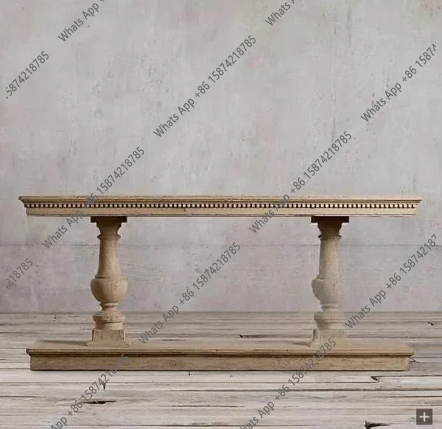 

Mn American Solid Wood Entrance Table Retro And Old Living Room Entrance Foyer Table Decoration Table Back Few Furniture